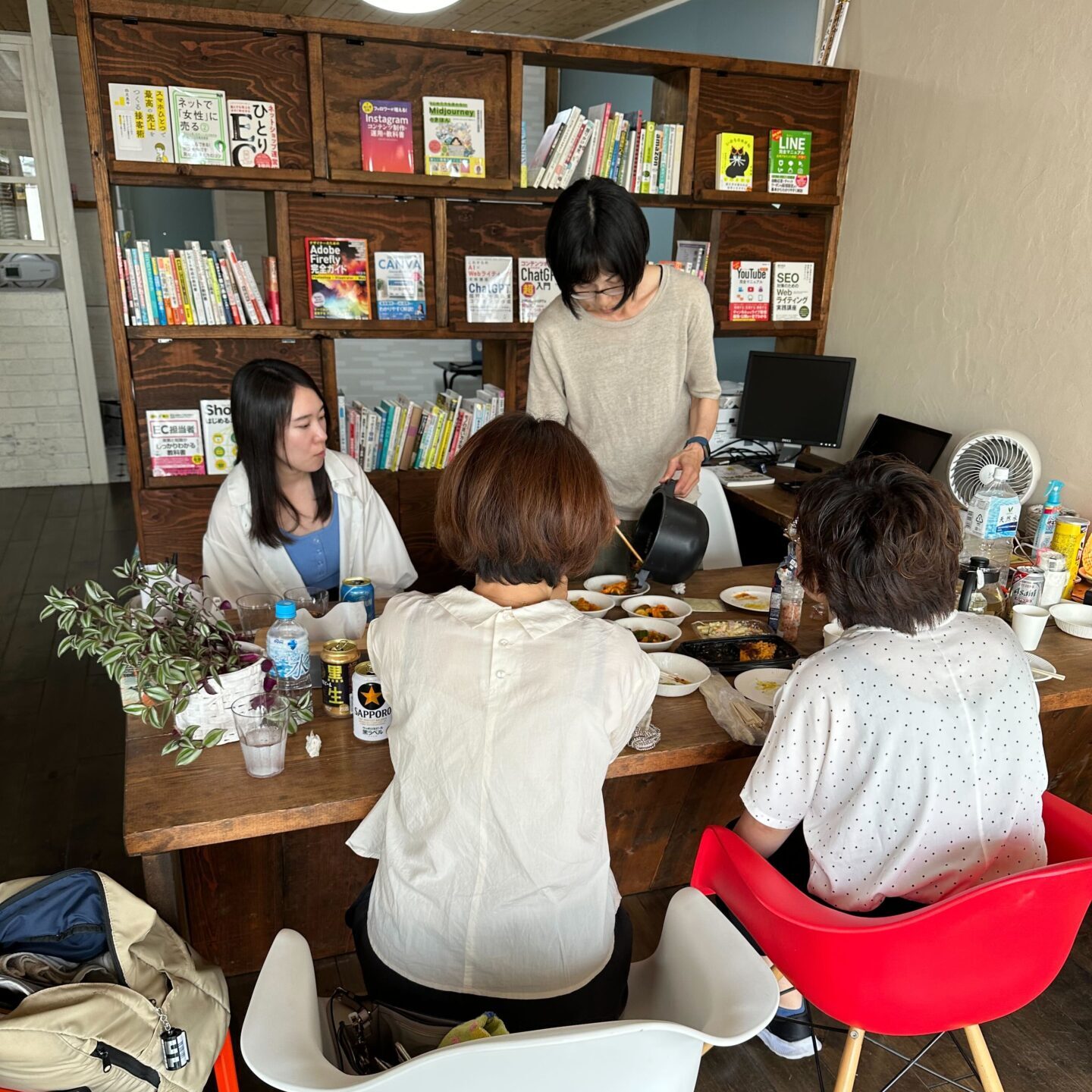 ランチ飲み会の様子